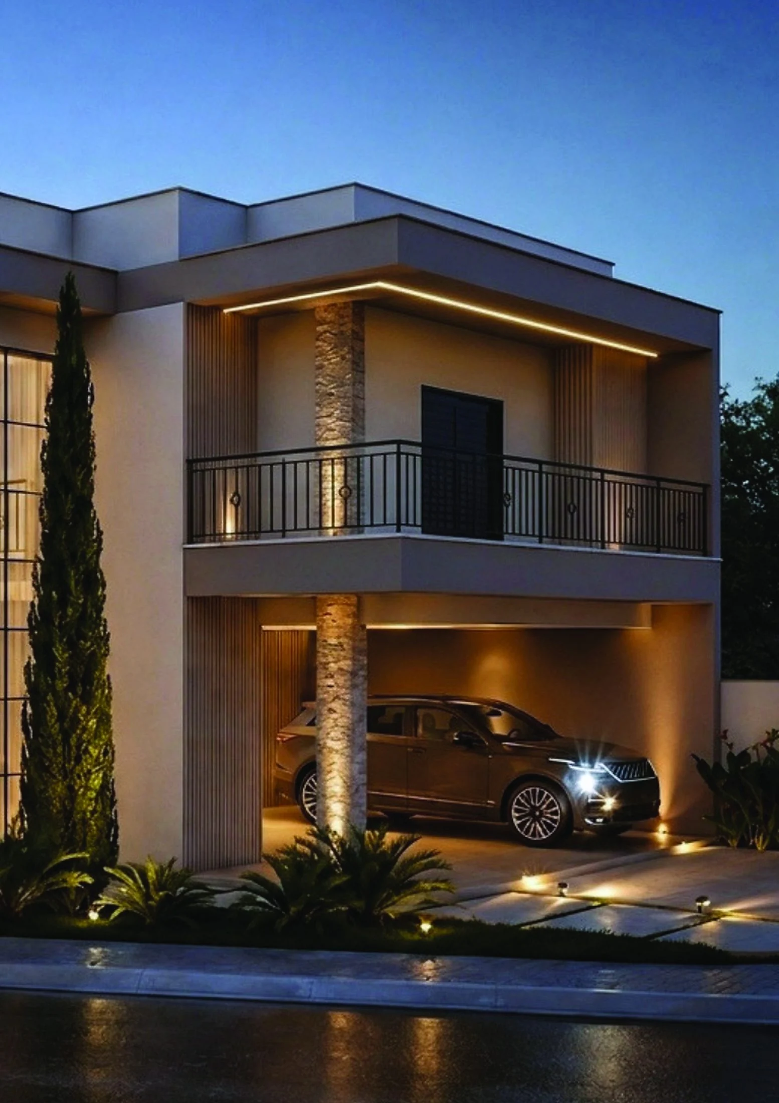 Fachada da residência Milão